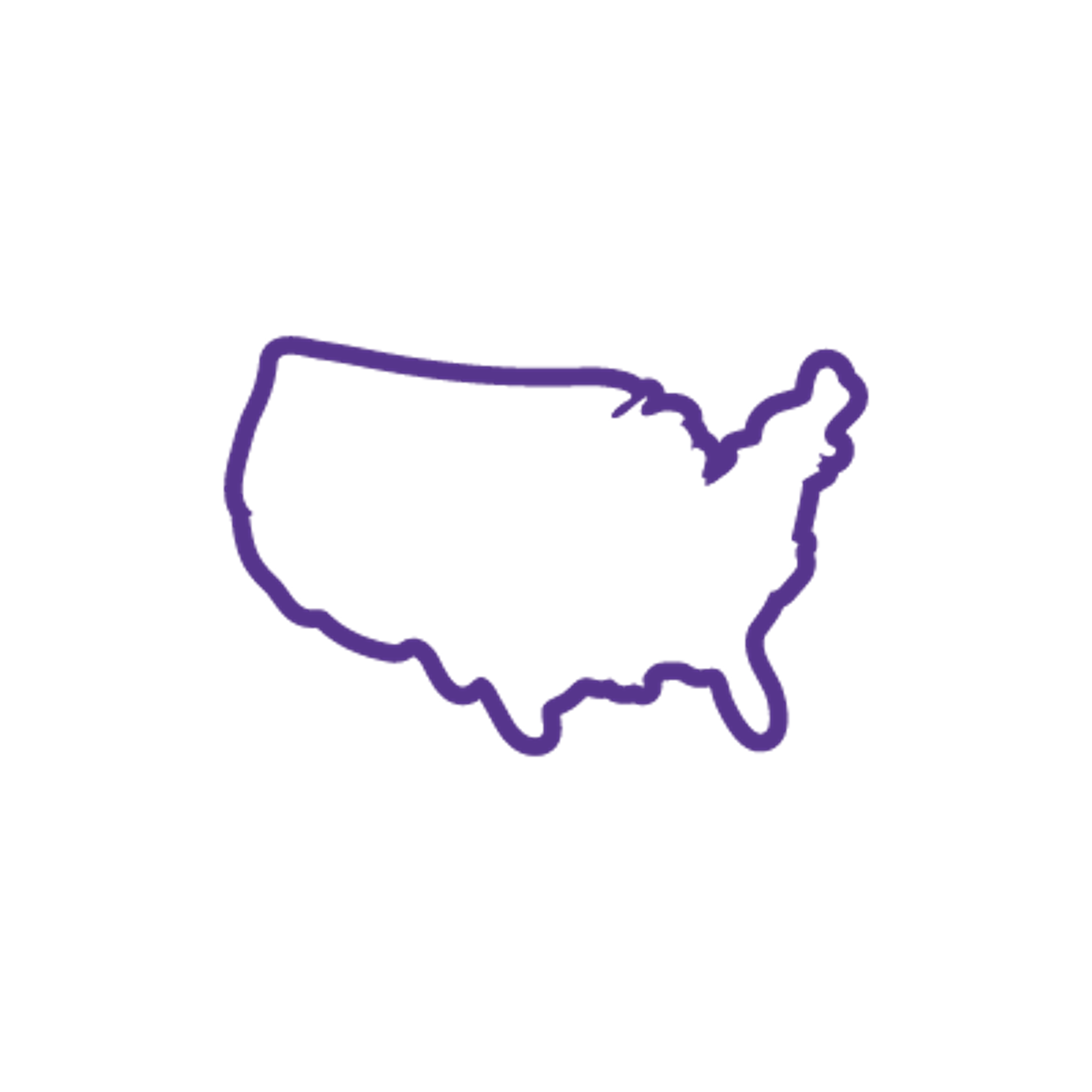 outline map of the USA