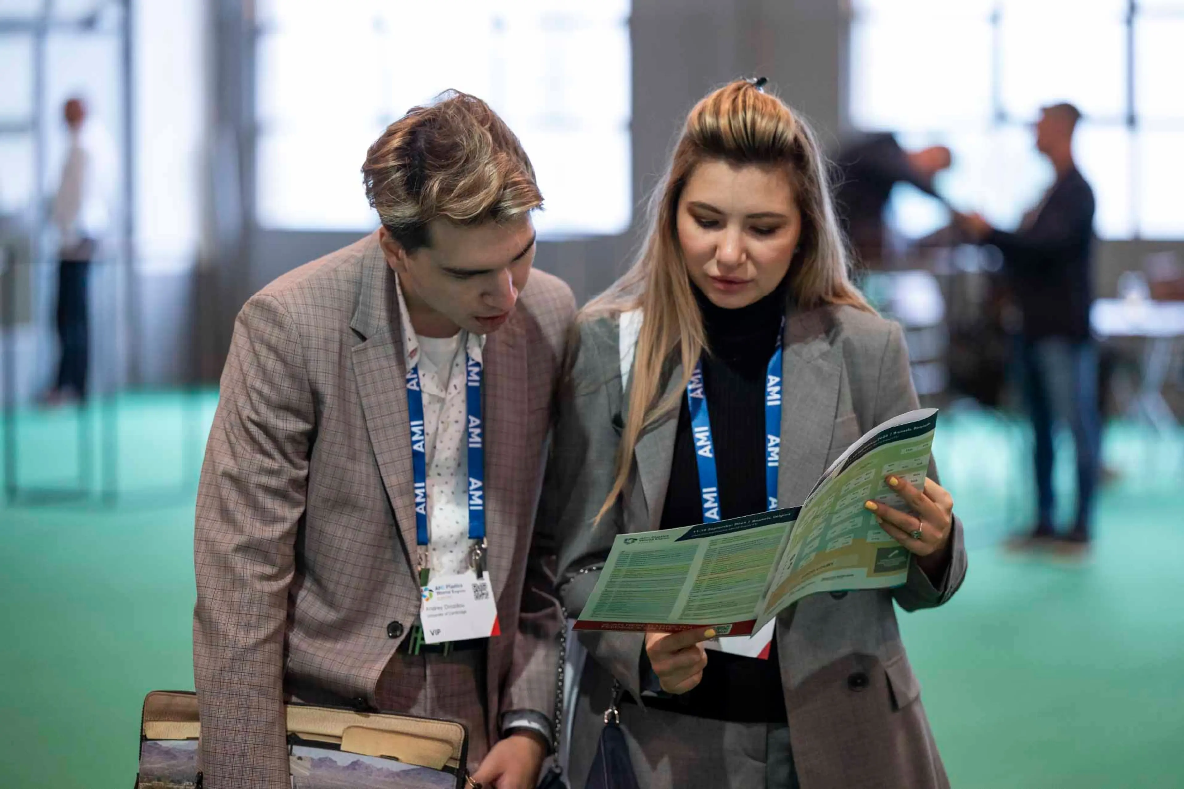 Showfloor at AMI's Plastics World Expo 2024 in Brussels