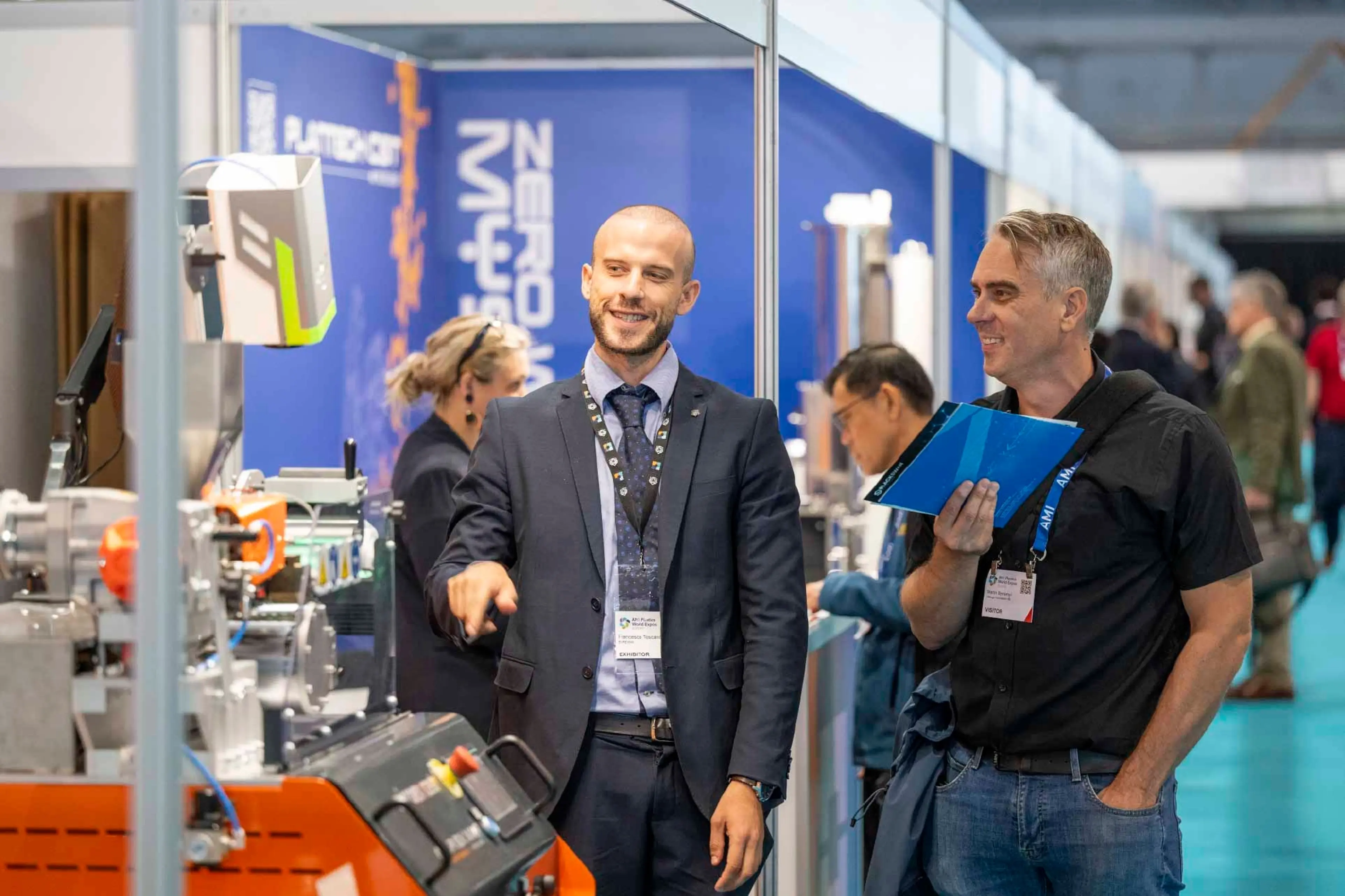 Showfloor at AMI's Plastics World Expo 2024 in Brussels