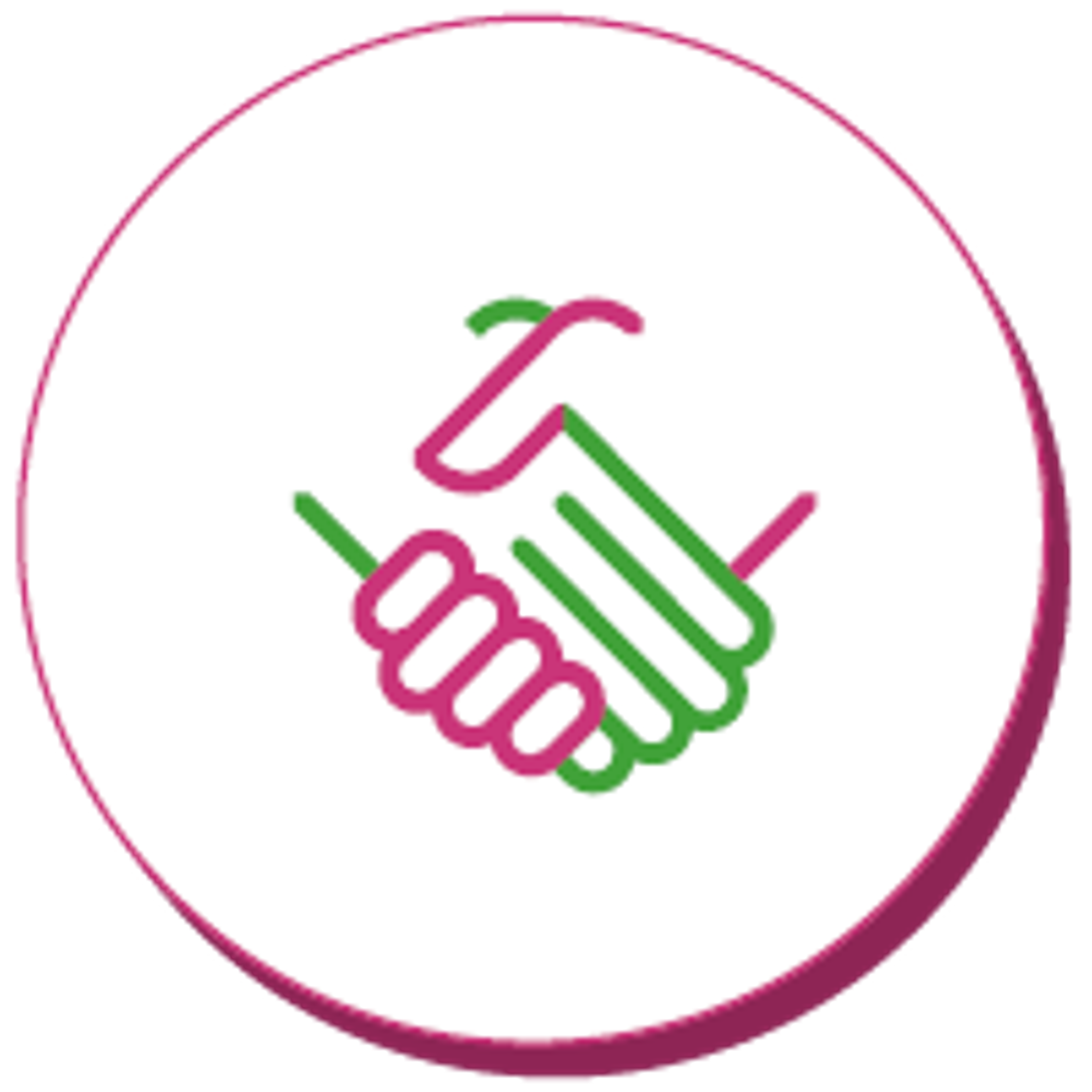 Icon showing handshake