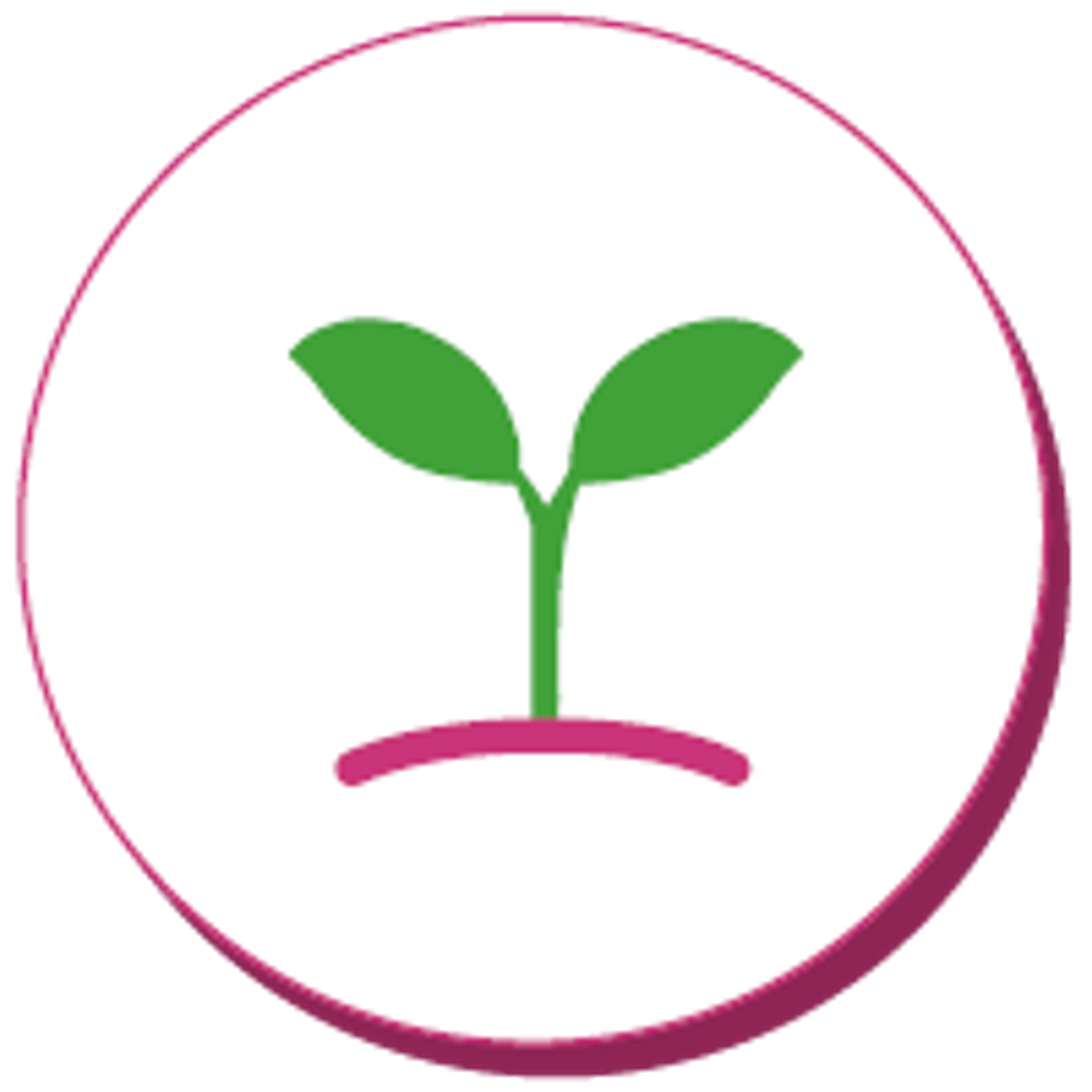 Icon showing seedling growing