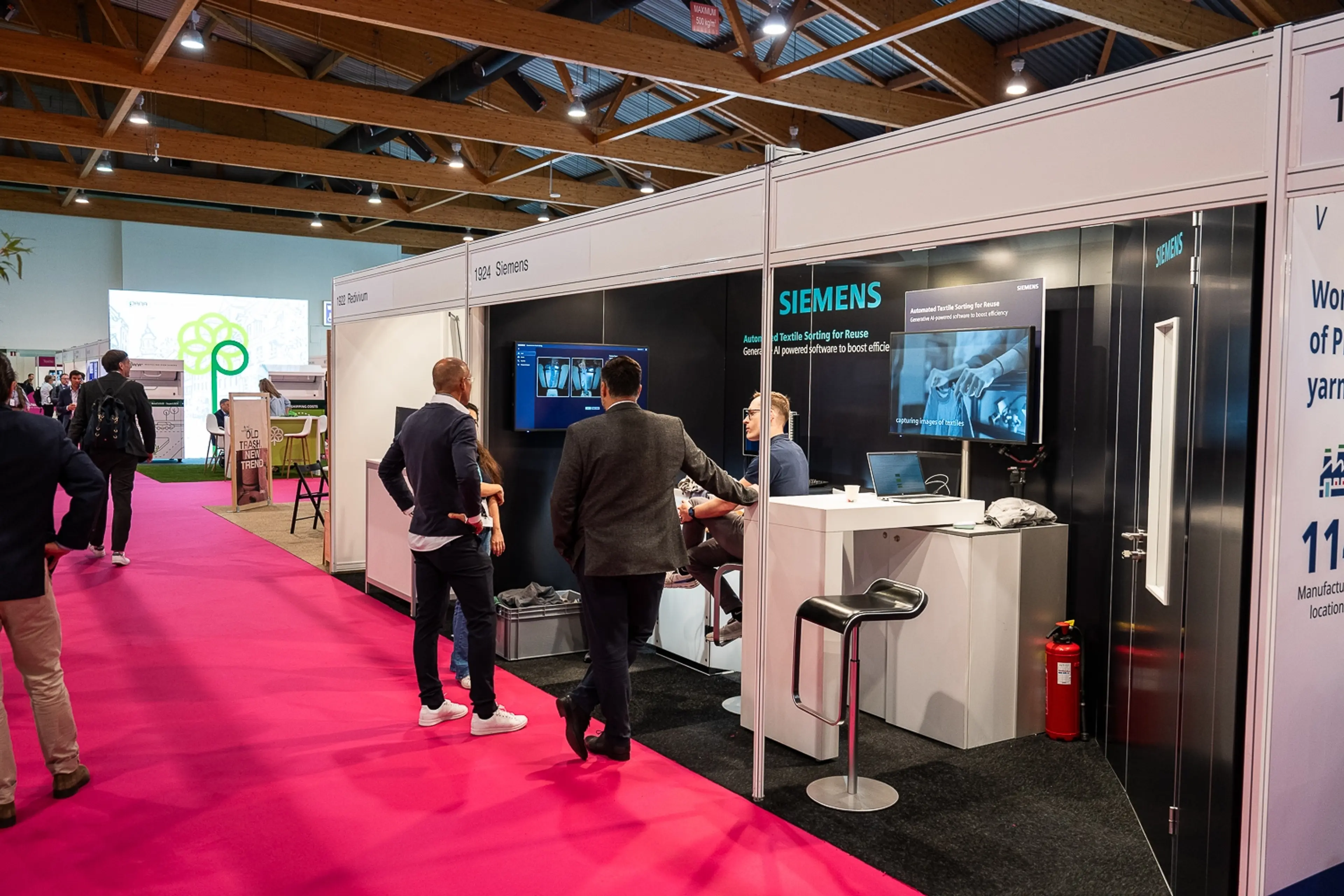 Siemens textiles machinery at Textiles Recycling Expo 2025