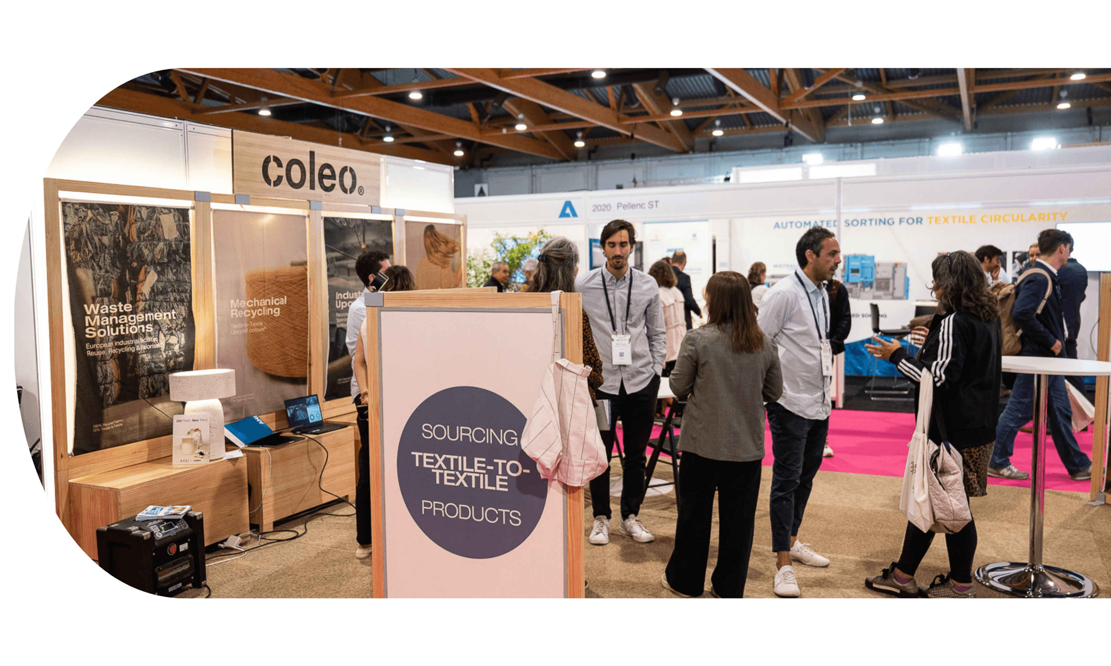 Coleo stand at Textiles Recycling Expo USA