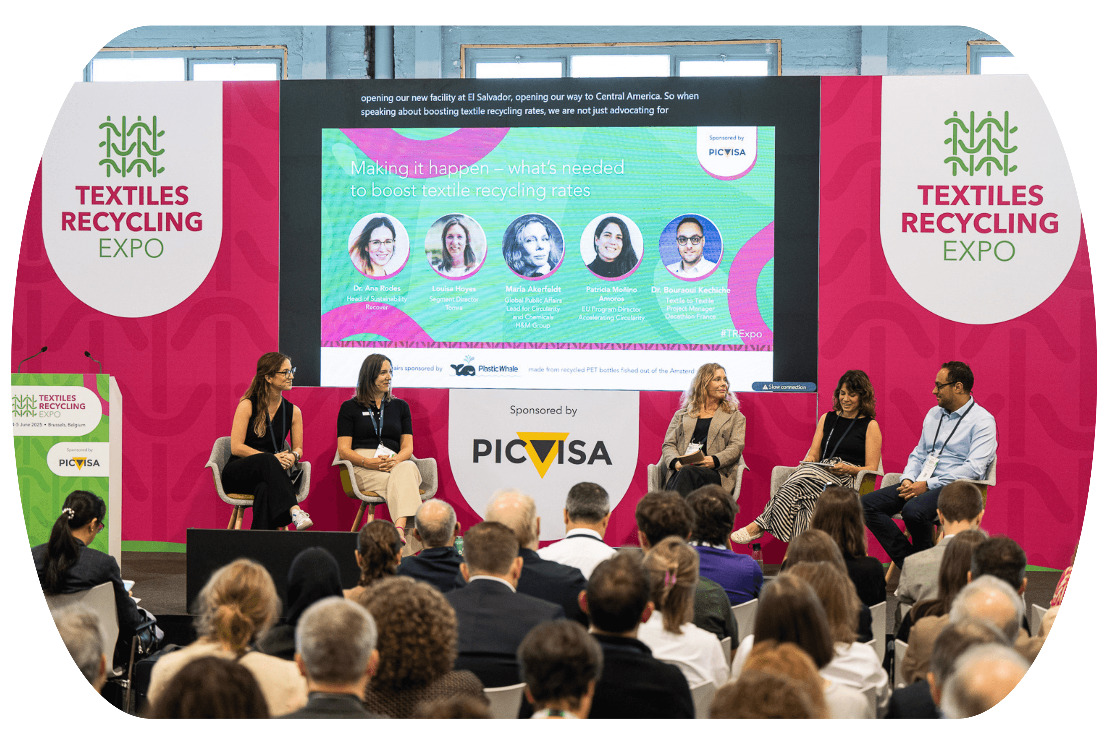 Stage and panel discussion at Textiles Recycling Expo EU 2025