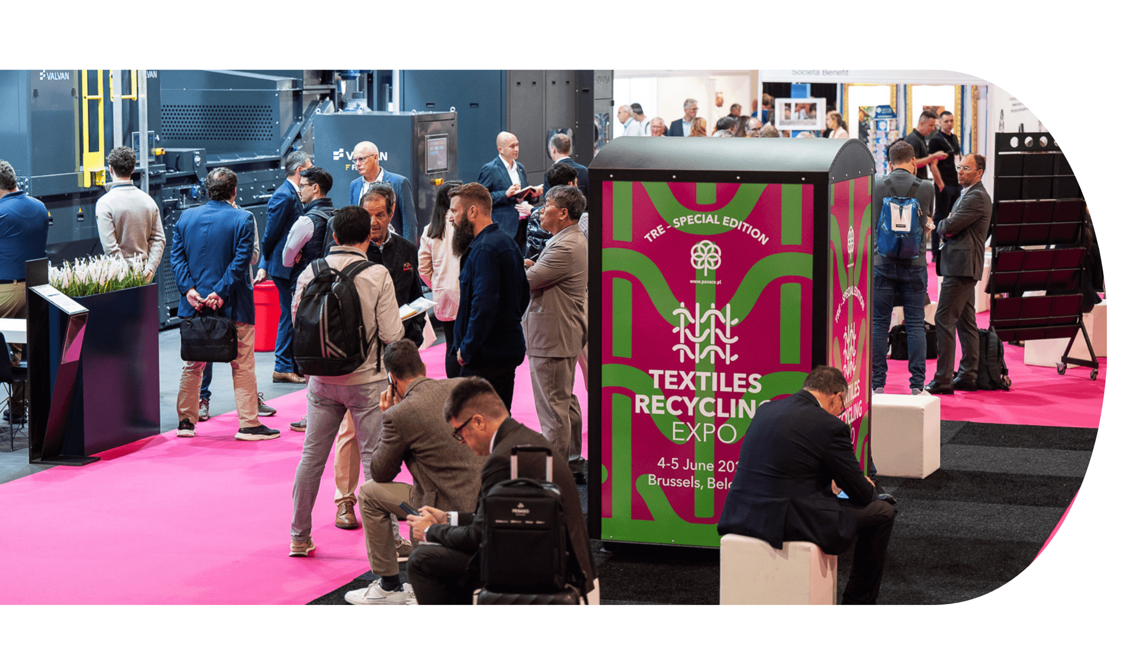 Pana clothes bin at Textiles Recycling Expo USA