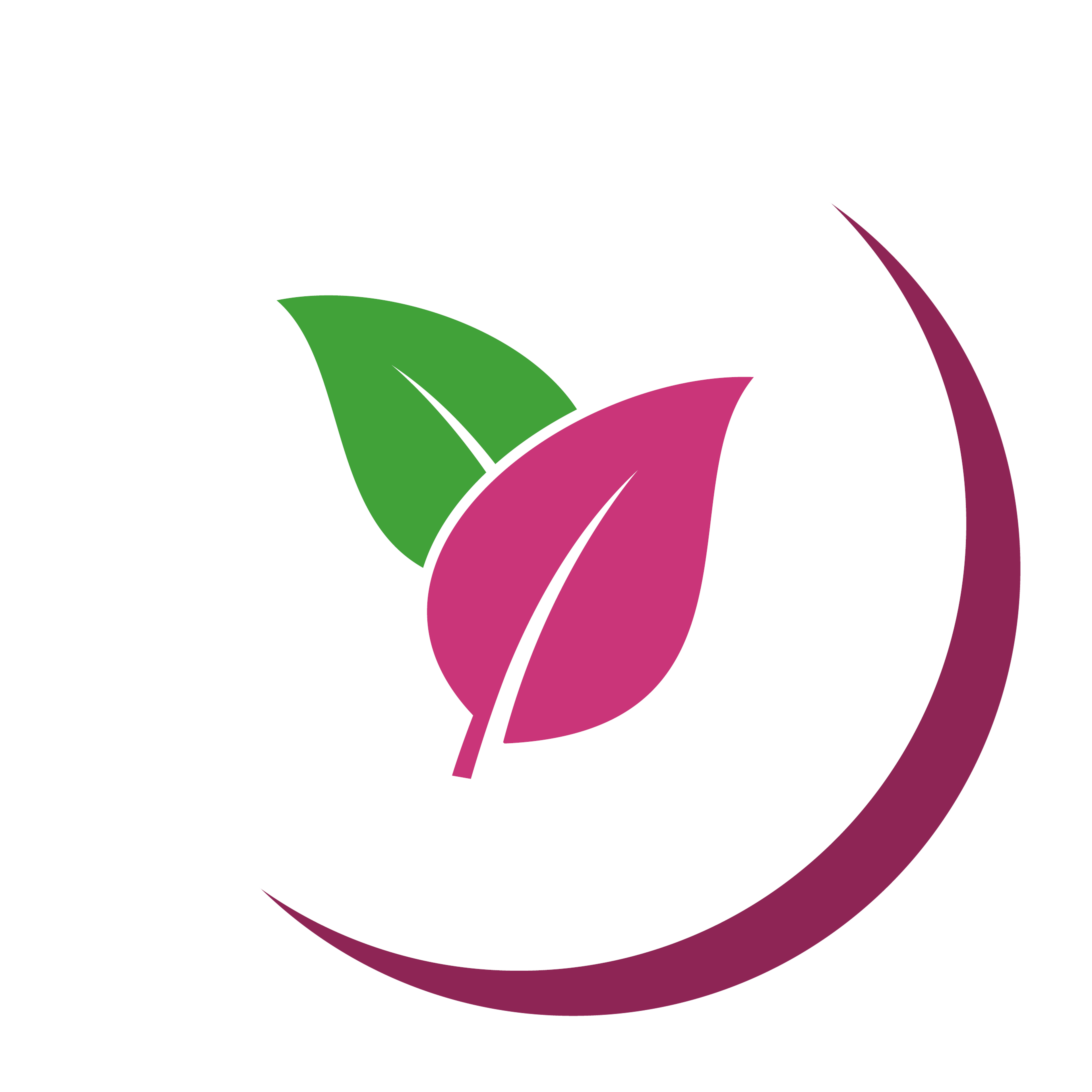 Icon in green and pink